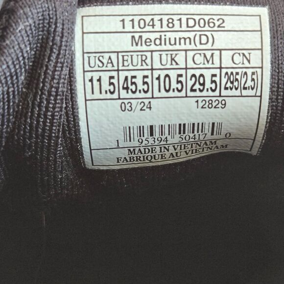 Brooks Mens Ghost 16 Sneakers  11.5 D /45.5 Running Athletic Shoe Black Lava EUC - Picture 7 of 10